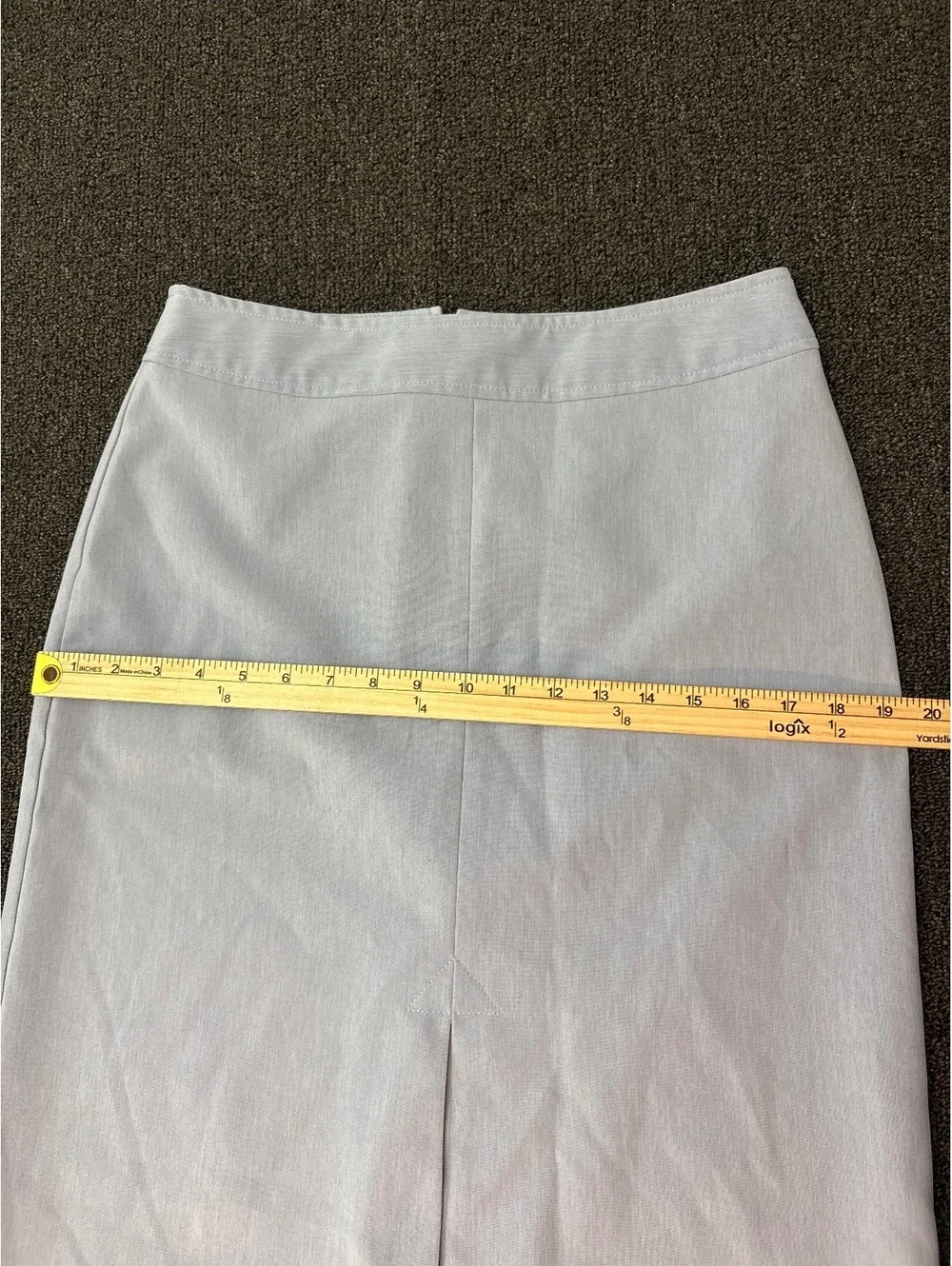 Vintage 90s Minimalist Midi Skirt Career Office Preppy Classic size 9